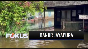 Sungai Arso Meluap, Jalan Jayapura Menuju Kerom Tergenang Banjir | Fokus