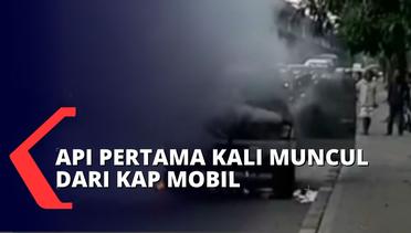 Mobil Terbakar di Jalan Yos Sudarso, Lalu Lintas Menuju Cempaka Putih Sempat Macet