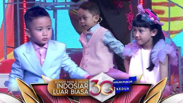 Gemesin! 3 Bocah Sigma Main Games, 'Selamat Ulang Tahun Indosiar' | Konser Raya 3 Dekade Indosiar MP2