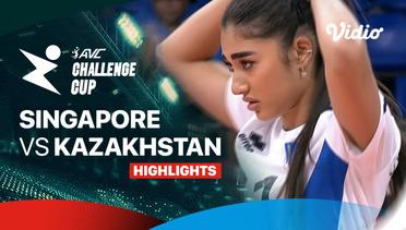 Singapore vs Kazakhstan - Highlights | AVC Challenge Cup for Women 2024