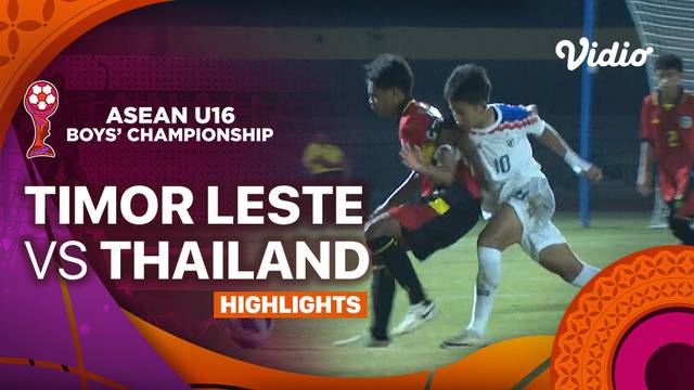 Timor Leste vs Thailand - Highlights | ASEAN U16 Boys Championships 2024