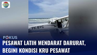 Pesawat Latih Jatuh di Pantai Ngagelan, KNKT Akan Selidiki Penyebab Insiden | Fokus