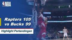 NBA I Cuplikan Pertandingan :  Raptors 105 vs Bucks 99