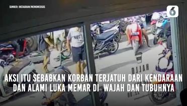 Detik-detik Rombongan Pengantar Jenazah Aniaya Anggota Polisi di Makassar