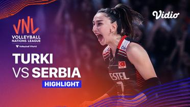 Match Highlights | Turki vs Serbia | Women’s Volleyball Nations League 2023