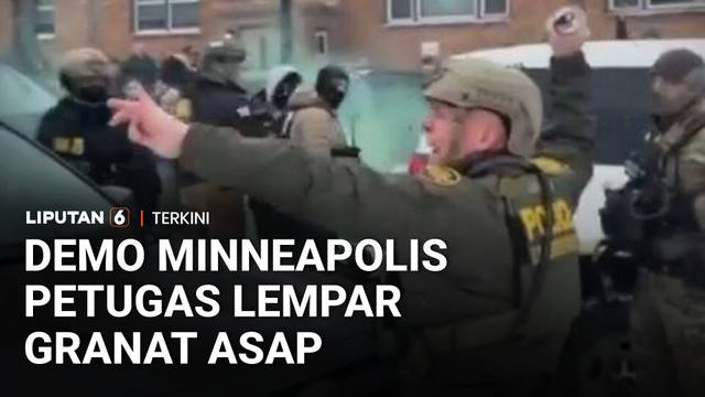 Demonstran Kocar-kacir! Petugas Lempar Granat Asap di Demo Minneapolis | Liputan 6