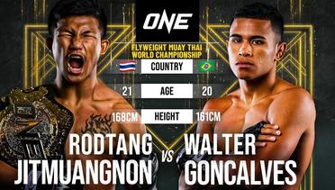 BEAST MODE Rodtang Jitmuangnon vs. Walter Goncalves | Full Fight