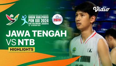 Putra: Jawa Tengah vs Nusa Tenggara Barat - Highlights | Babak Kualifikasi PON XXI Bola Voli