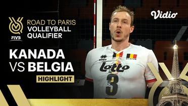 Kanada vs Belgia - Highlights | Men's FIVB Road to Paris Volleyball Qualifier