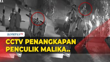 Rekaman CCTV Polisi Tangkap Pelaku Penculik Malika Di Wilayah Ciledug