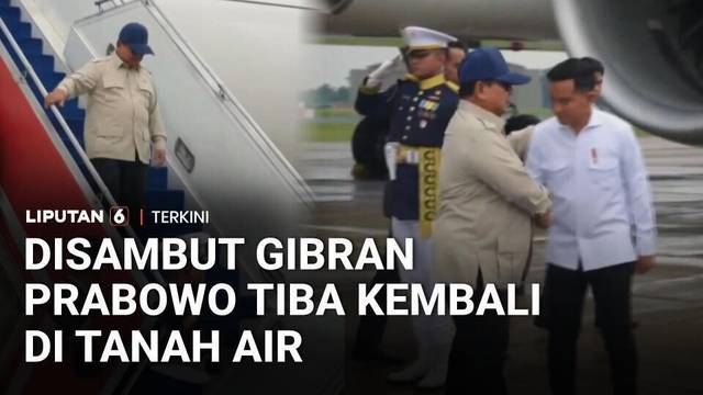 Disambut Gibran di Halim, Prabowo Tiba di Tanah Air Usai dari Rusia dan Prancis | Liputan 6