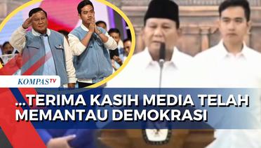 Sebut Terkadang Meresahkan, Prabowo Subianto: Terima Kasih Media Telah Memantau Demokrasi