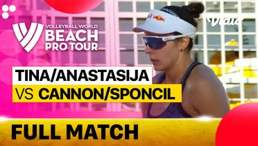 Full Match | Round 4 - Court 2: Tina/Anastasija (LVA) vs Cannon/Sponcil (USA) | Beach Pro Tour Elite16 Uberlandia, Brazil 2023