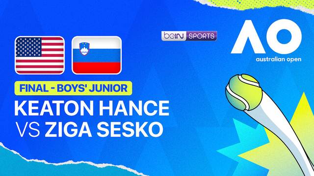 Keaton Hance (USA) vs Ziga Sesko (SVN) - Full Match | Australian Open 2026