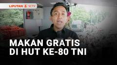 Warga Serbu Makan Gratis di HUT ke-80 TNI | Liputan 6