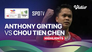 Anthony Sinisuka Ginting (INA) vs Chou Tien Chen (TPE) - Highlights | Thomas Cup Chengdu 2024 - Men's Singles