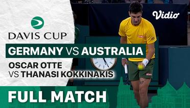 Full Match | Grup C: Germany vs Australia | Oscar Otte vs Thanasi Kokkinakis | Davis Cup 2022