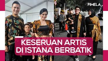 Potret Keluarga Artis Kenakan Batik di Istana Berbatik