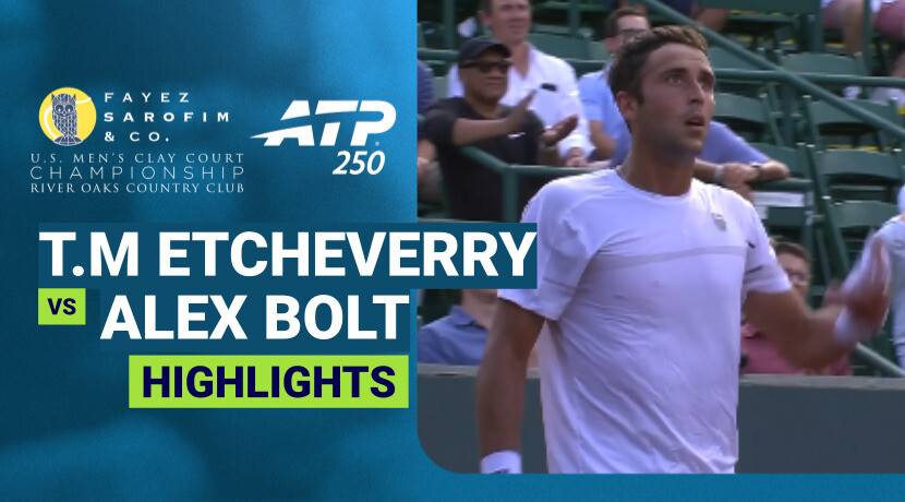 Tomas Martin Etcheverry vs Alex Bolt - Round 2 | ATP 250: Fayez Sarofim & Co. U.S. Men's Clay Court Championship 2026