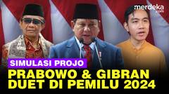 Simulasi Capres-Cawapres Projo: Prabowo-Mahfud dan Prabowo-Gibran