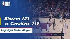 NBA I Cuplikan Pertandingan : Trail Blazers 123 vs Cavaliers 110
