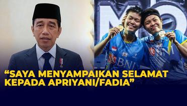 Jokowi Apresiasi Kemenangan Apriyani Rahayu dan Siti Fadia di Malaysia Open 2022