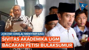 UGM Bacakan Petisi Bulaksumur, Jokowi Dinilai Menyimpang dari Prinsip dan Moral Demokrasi