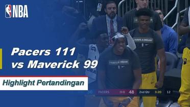 NBA I Cuplikan Pertandingan :  Pacers 111 vs Mavericks 99
