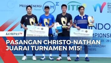 Pasangan Christo-Nathan Perdana Raih Gelar Juara di Turnamen Tenis M15 Seri Satu!
