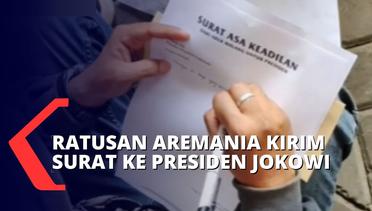 Menuntut Keadilan Hukum, Ratusan Aremania Kirimi Surat untuk Presiden Jokowi!