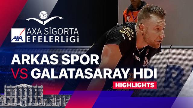 Arkas Spor vs Galatasaray HDI Sigorta - Highlights | Men's Turkish Volleyball League