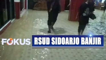 RSUD Sidoarjo Tergenang Banjir Akibat Hujan Lebat