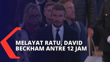 Melayat Ratu Elizabeth II, David Beckham Antre 12 Jam di luar Westminster Hall