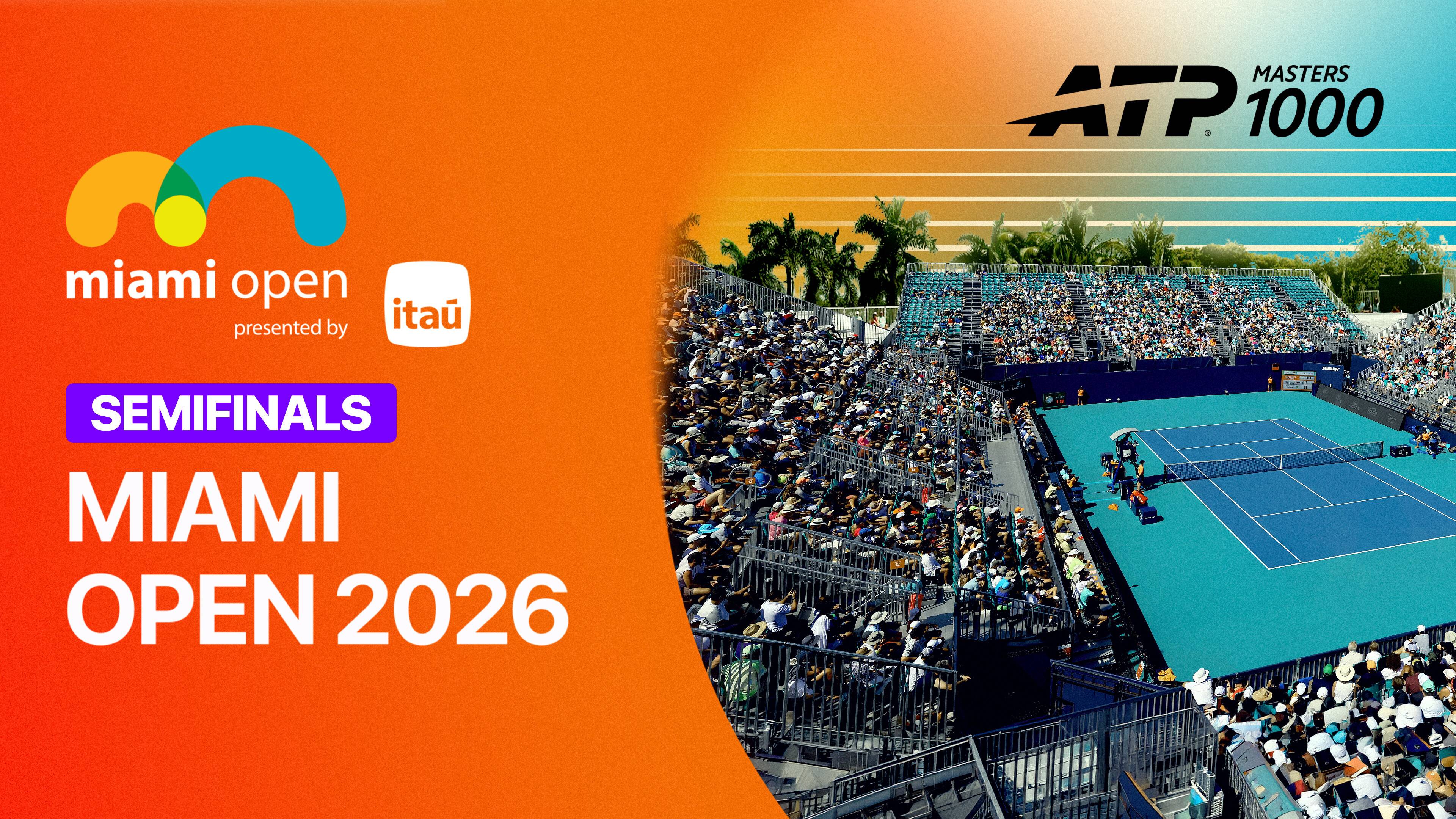 Alexander Zverev vs Jannik Sinner - Singles Semifinals | ATP 1000: Miami Open Presented by Itau 2026