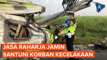 Jasa Raharja Pastikan Korban Kecelakaan Bus Tol Surabaya-Mojokerto Dapat Santunan