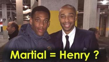 Kemiripan Gol Anthony Martial dengan Thierry Henry