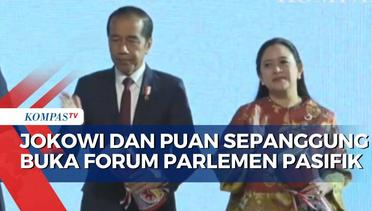Jokowi dan Puan Sepanggung Buka Forum Parlemen Pasifik yang Diselenggarakan di Jakarta