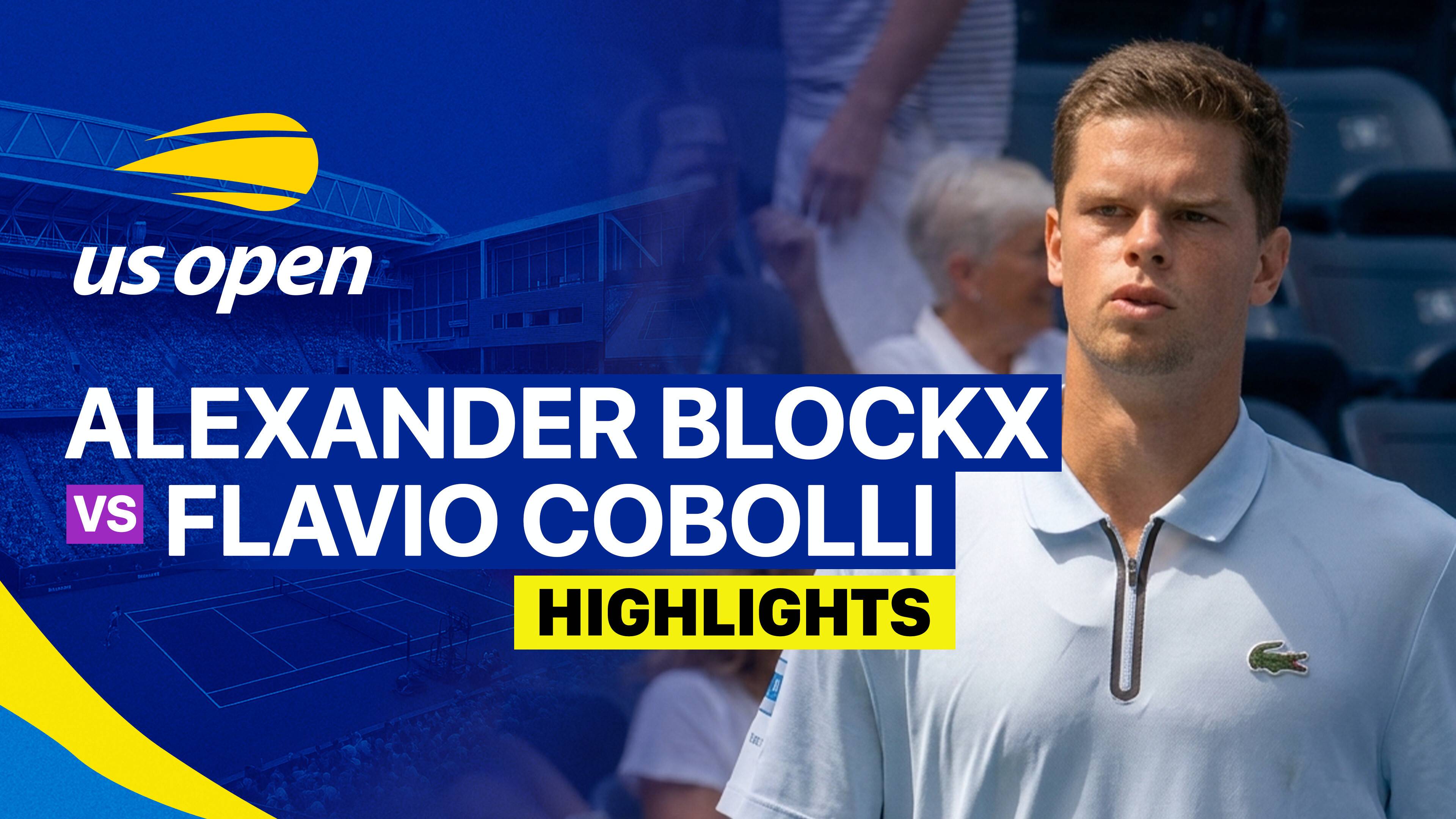Alexander Blockx vs Flavio Cobolli - Men's Singles Round 3 | US Open Tennis Championships 2026