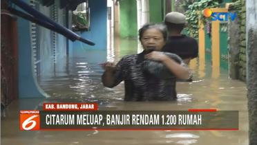 Banjir Luapan Sugai Citarum Rendam Rumah Warga di 3 Kecamatan - Liputan6 Petang Terkini