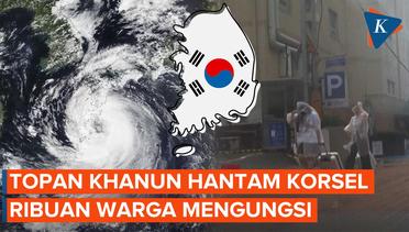 Topan Khanun Hantam Korea Selatan, Ribuan Warga Dievakuasi