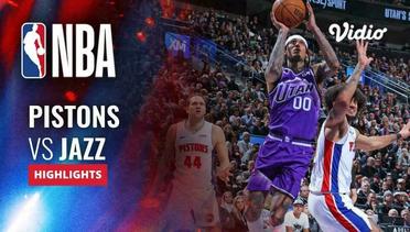 Detroit Pistons vs Utah Jazz - Highlights | NBA Regular Season 2023/24