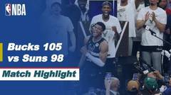 Match Highlight  | Milwaukee Bucks 105 vs 98 Phoenix Suns | NBA Playoffs 2020/21