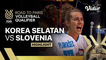 Match Highlights | Korea Selatan vs Slovenia | Women's FIVB Road to Paris Volleyball Qualifier