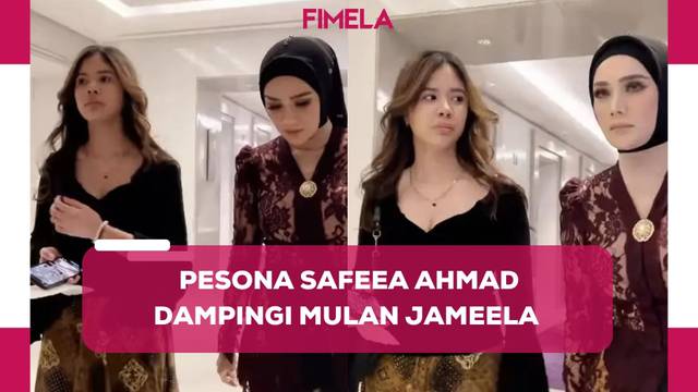 Pesona Safeea Ahmad saat Kondangan Dampingi Mulan Jameela, Elegan Kenakan Rok Batik