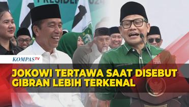 Saat Jokowi Tertawa Dengar Cak Imin Sebut Gibran Lebih Terkenal