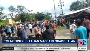 Tolak Eksekusi Lahan, Ratusan Warga Blokade Jalan Lintas Sumatra