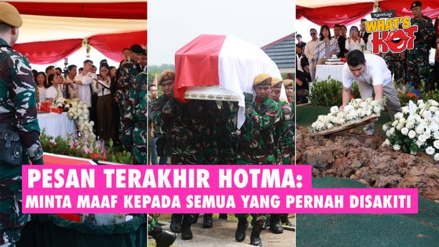 Hotma Sitompul Dimakamkan Dengan Upacara Militer, Sampaikan Pesan Terakhir Kepada Keluarga