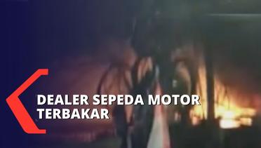 Diduga Korsleting Listrik, Dealer Sepeda Motor di Jakarta Barat Hangus Terbakar