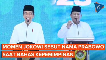 Saat Jokowi Sebut Nama Prabowo Usai Jelaskan Soal Kepemimpinan