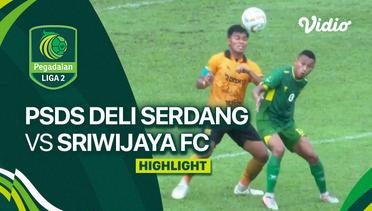 Highlights - PSDS Deli Serdang vs Sriwijaya FC | Liga 2 2023/24